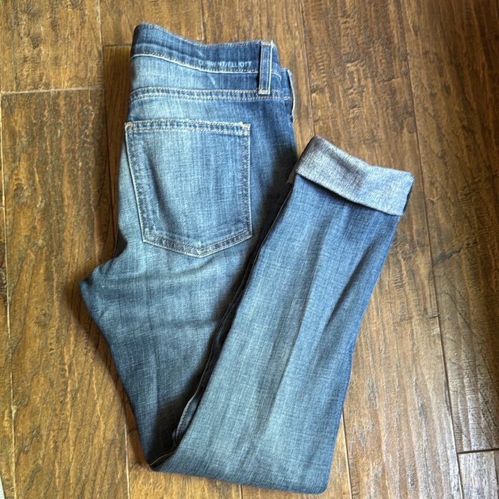 Women’s Current/Elliott Blue Straight Leg Jeans
